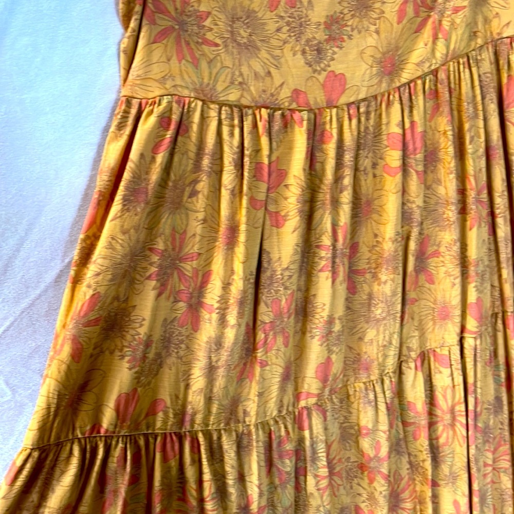 NWT FREE PEOPLE TIERED MAXI FLORAL SKIRT